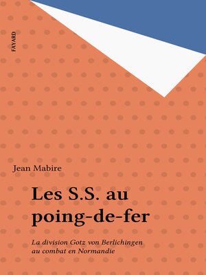 cover image of Les S.S. au poing-de-fer